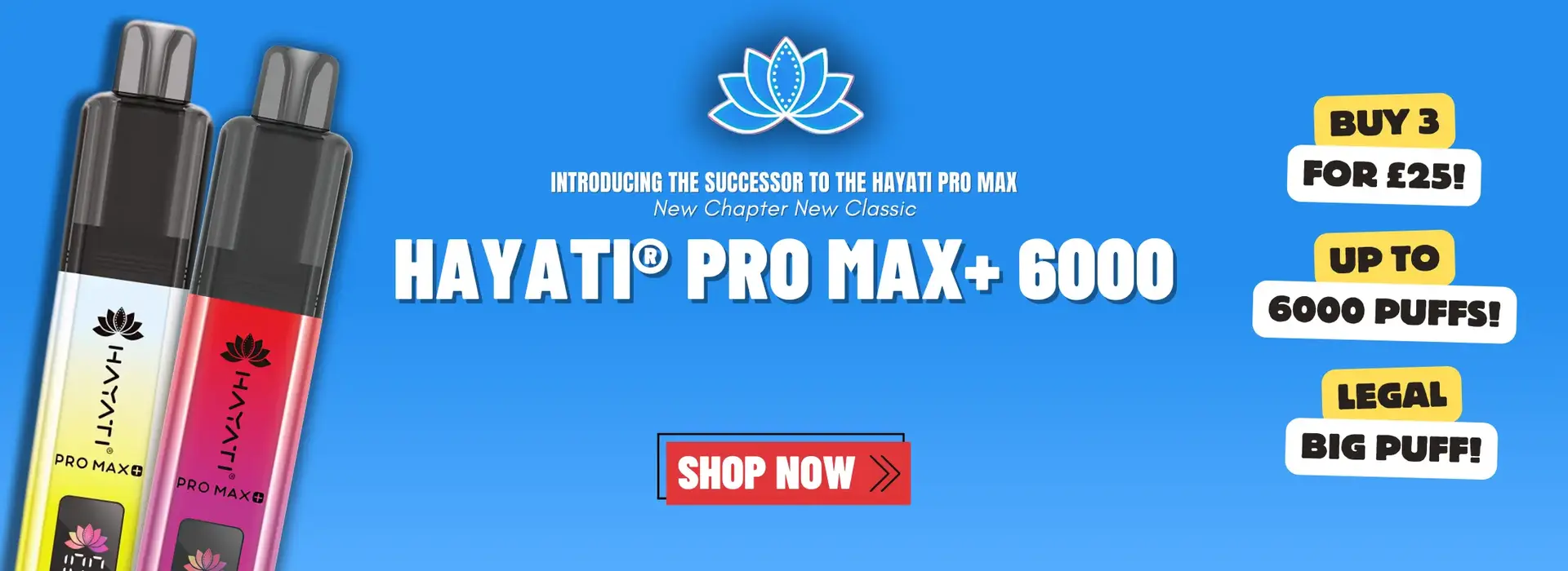 hayati pro max plus desktop banner