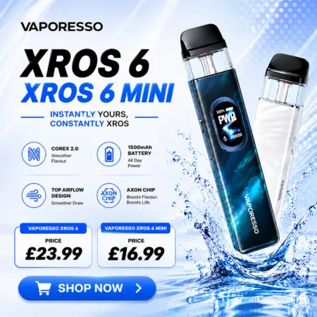 vaporesso xros 6 and 6 mini desktop banner