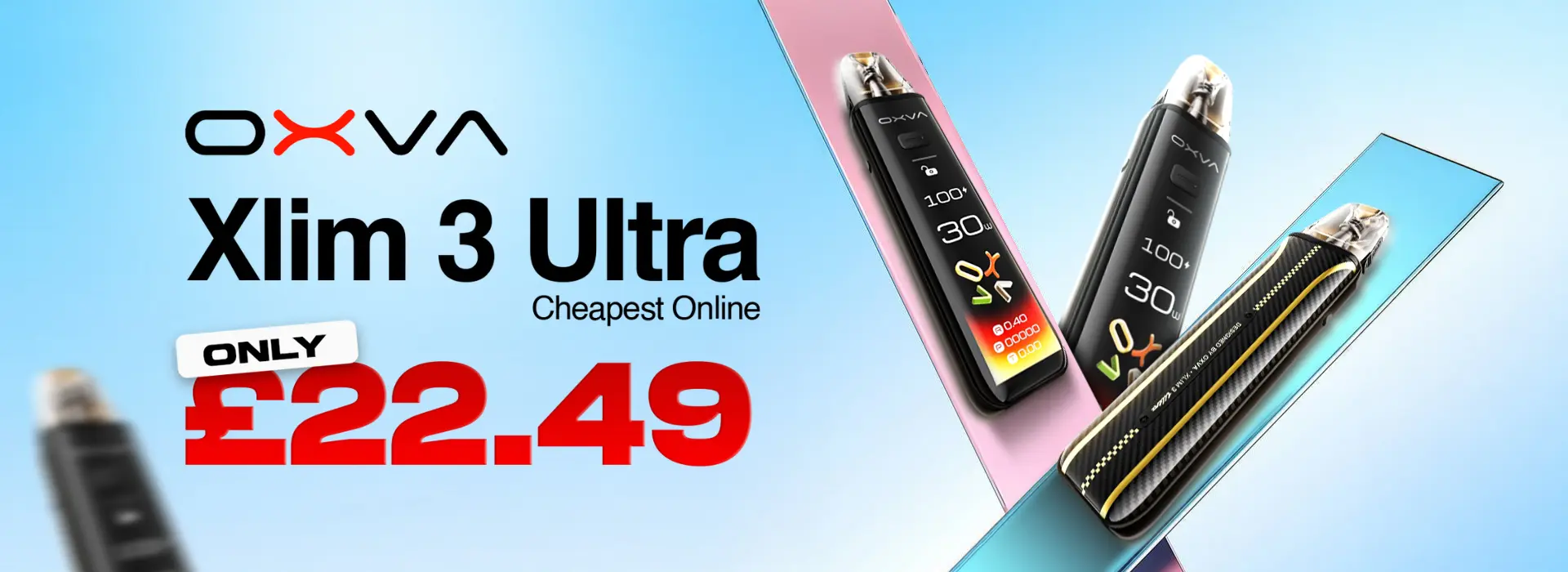 oxva xlim 3 ultra pod kit banner