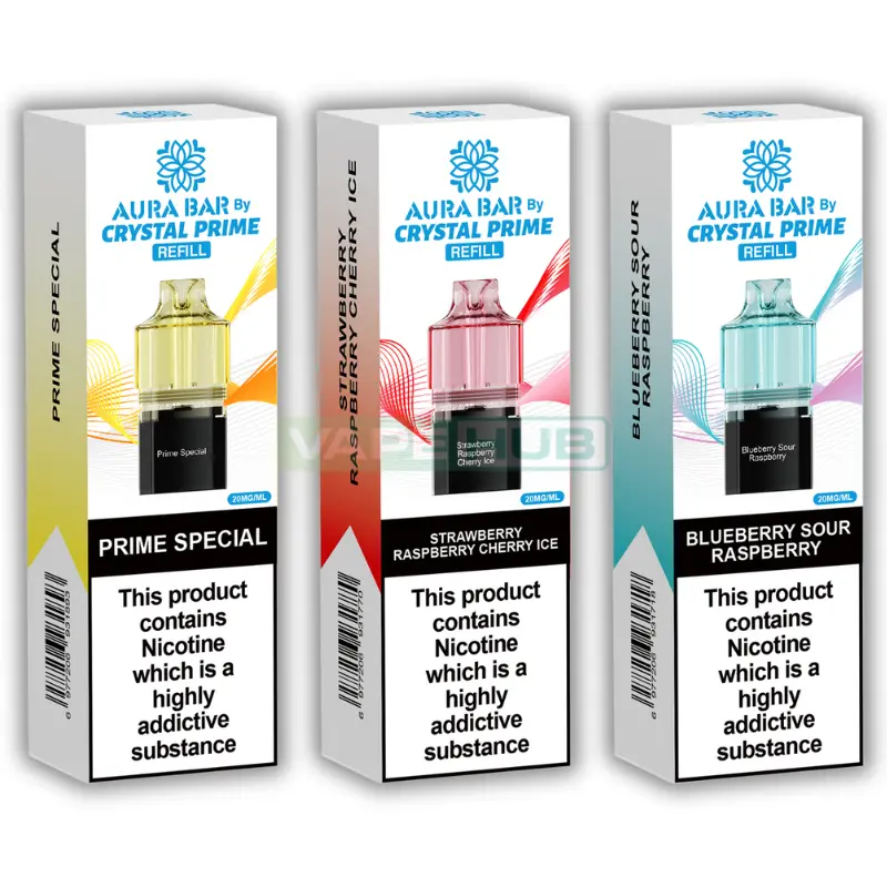 crystal prime aura bar 10k prefilled pods featured product image