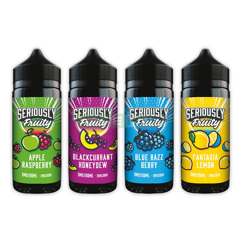 seriously fruity shortfill e-liquid by doozy vape co