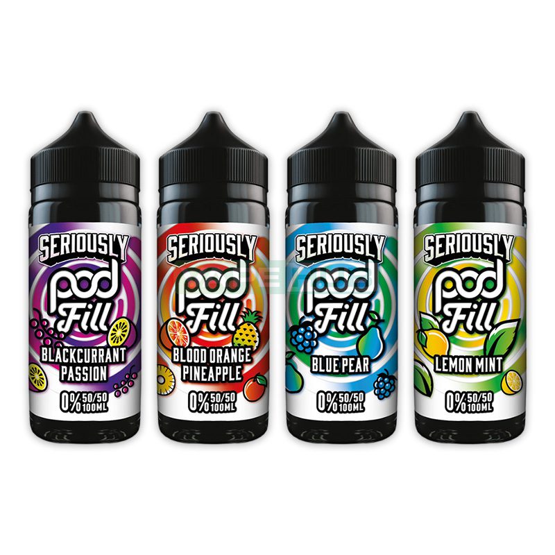 seriously pod fill shortfill e-liquid by doozy vape co