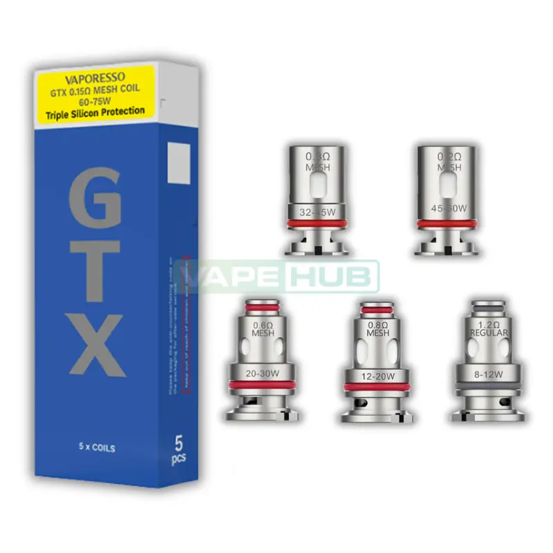 vaporesso gtx coils 5 pack