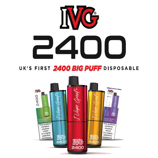 ivg 2400 disposable vape poster