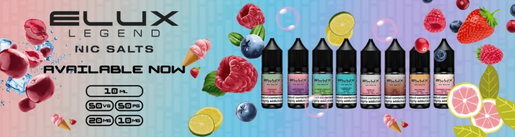 elux legend nic salts flavours