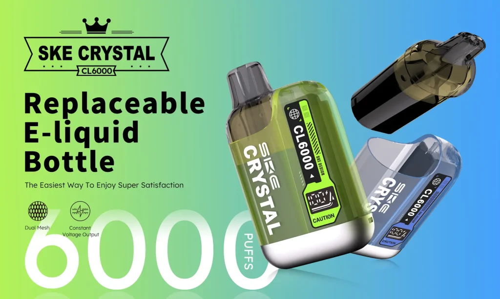 ske crystal cl6000 disposable vape graphic