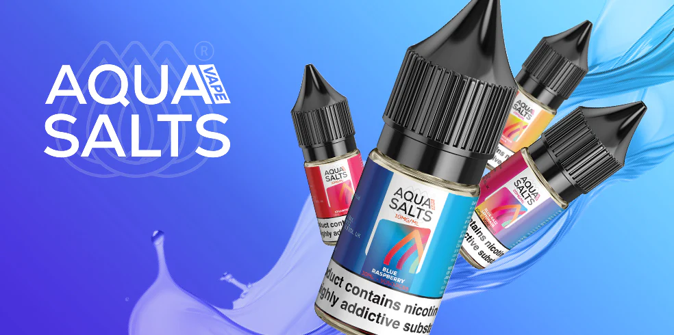 aqua salts nic salts e-liquid banner