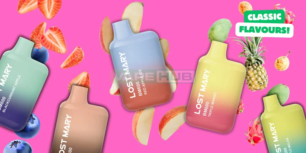 lost mary bm600 prefilled pod kit flavours