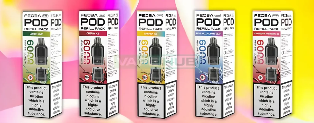 feoba pro prefilled pods flavours