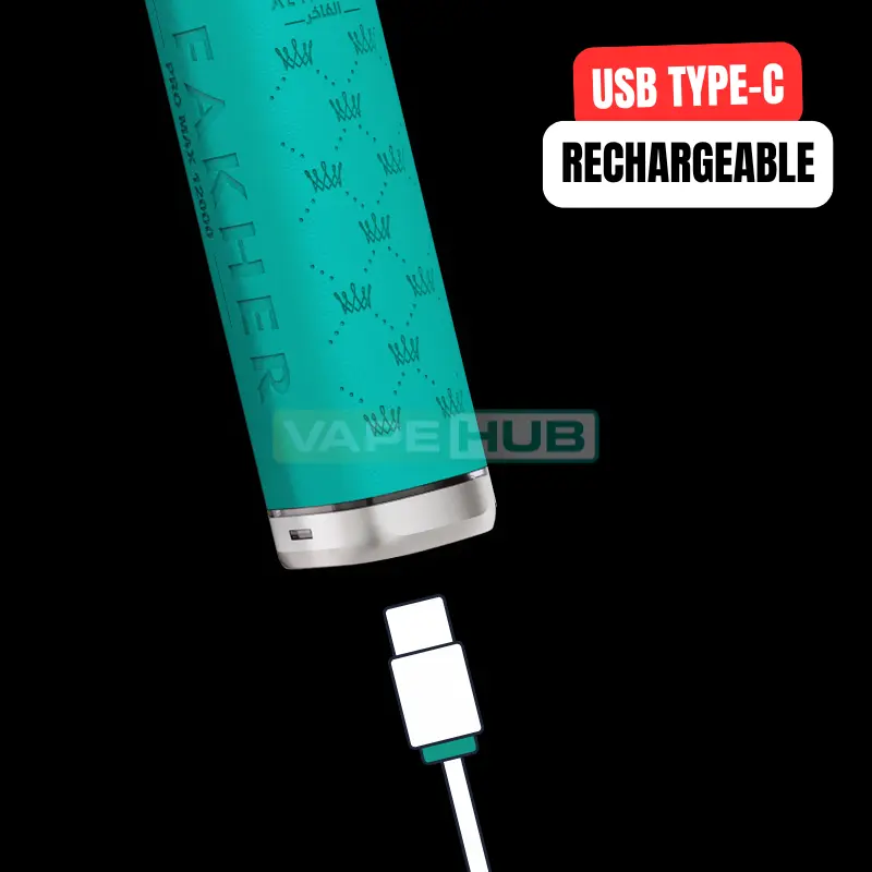 al fakher crown bar pro max type-c rechargeable battery
