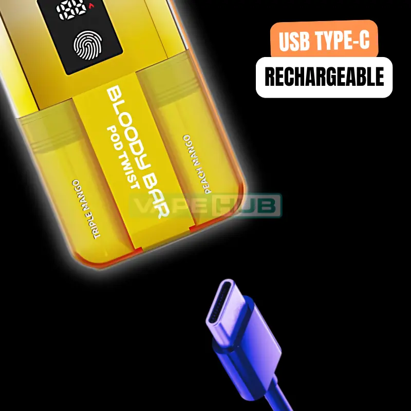 bloody bar pod twist type-c rechargeable