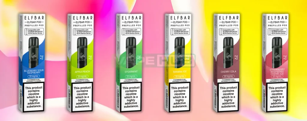 elf bar 600 prefilled pods flavours
