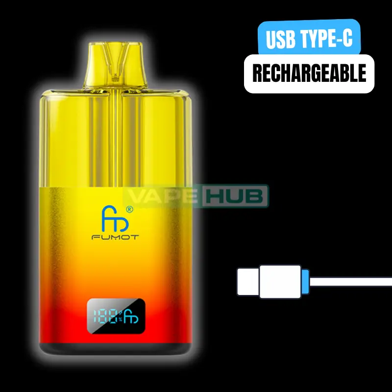 fumot spirit 25k vape kit type-c rechargeable battery