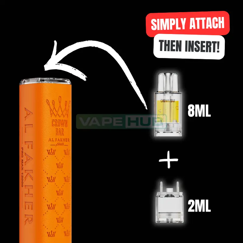 setting up al fakher crown bar pro max 12k vape kit