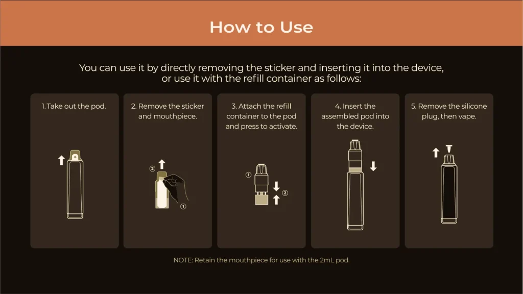 setting up the hawcos x lost mary pro max 7000 prefilled vape kit