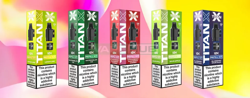 titan x refill pack pod flavours
