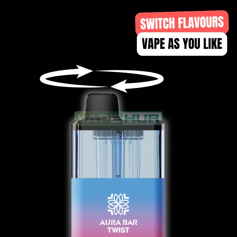 aura bar twist 40k dual switchable flavours