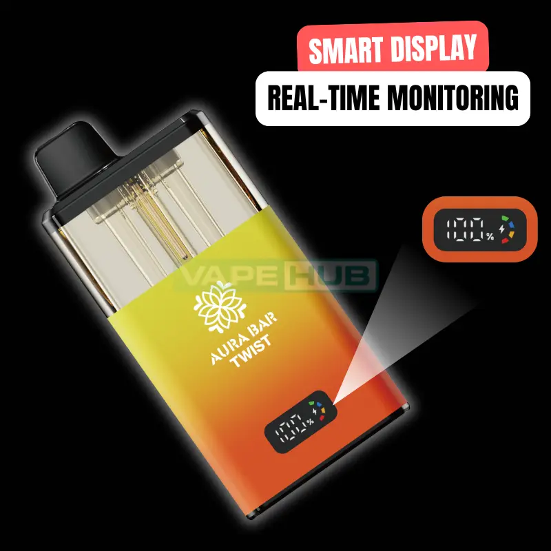 smart battery display of aura bar twist 40k