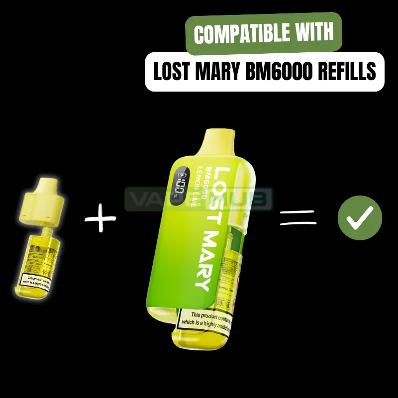 compatibility of lost mary bm6000 prefilled pod kit with bm6000 refills