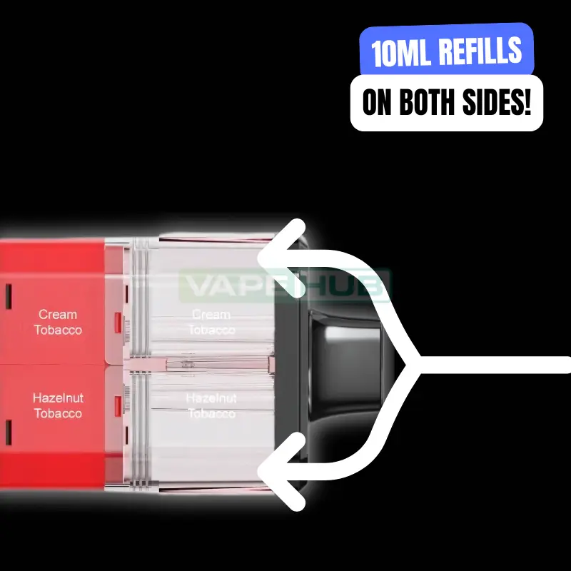 two 10ml refill containers in the crystal galaxy focus 2 refill pack