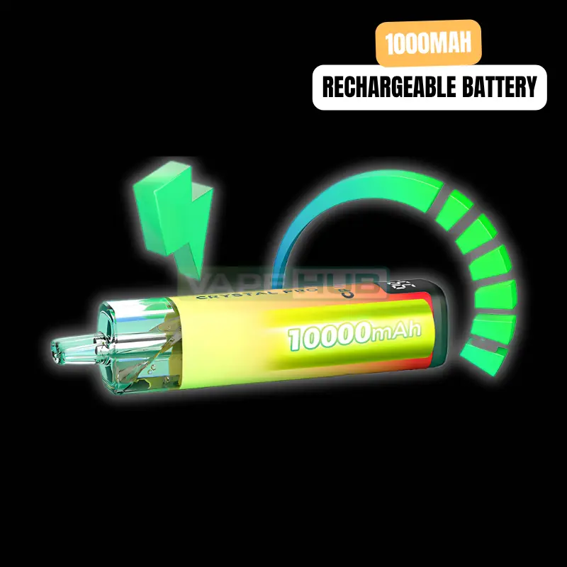 crystal pro cp 10k 1000mah rechargeable battery