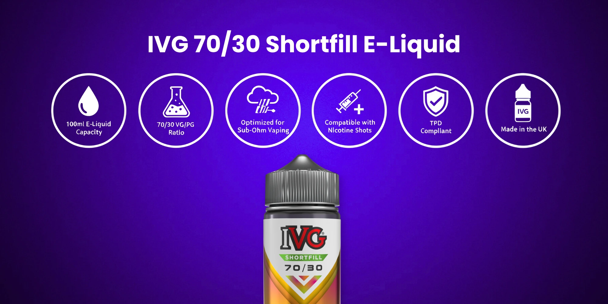 IVG 70/30 Shortfill Features