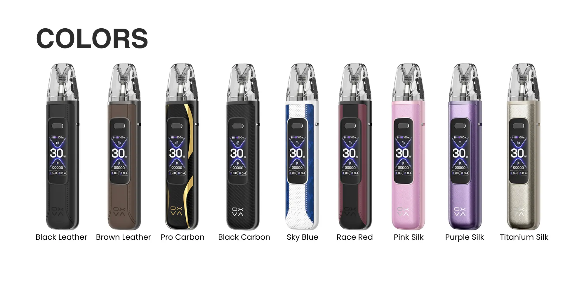 OXVA Xlim Pro 3 Pod Kit Colors