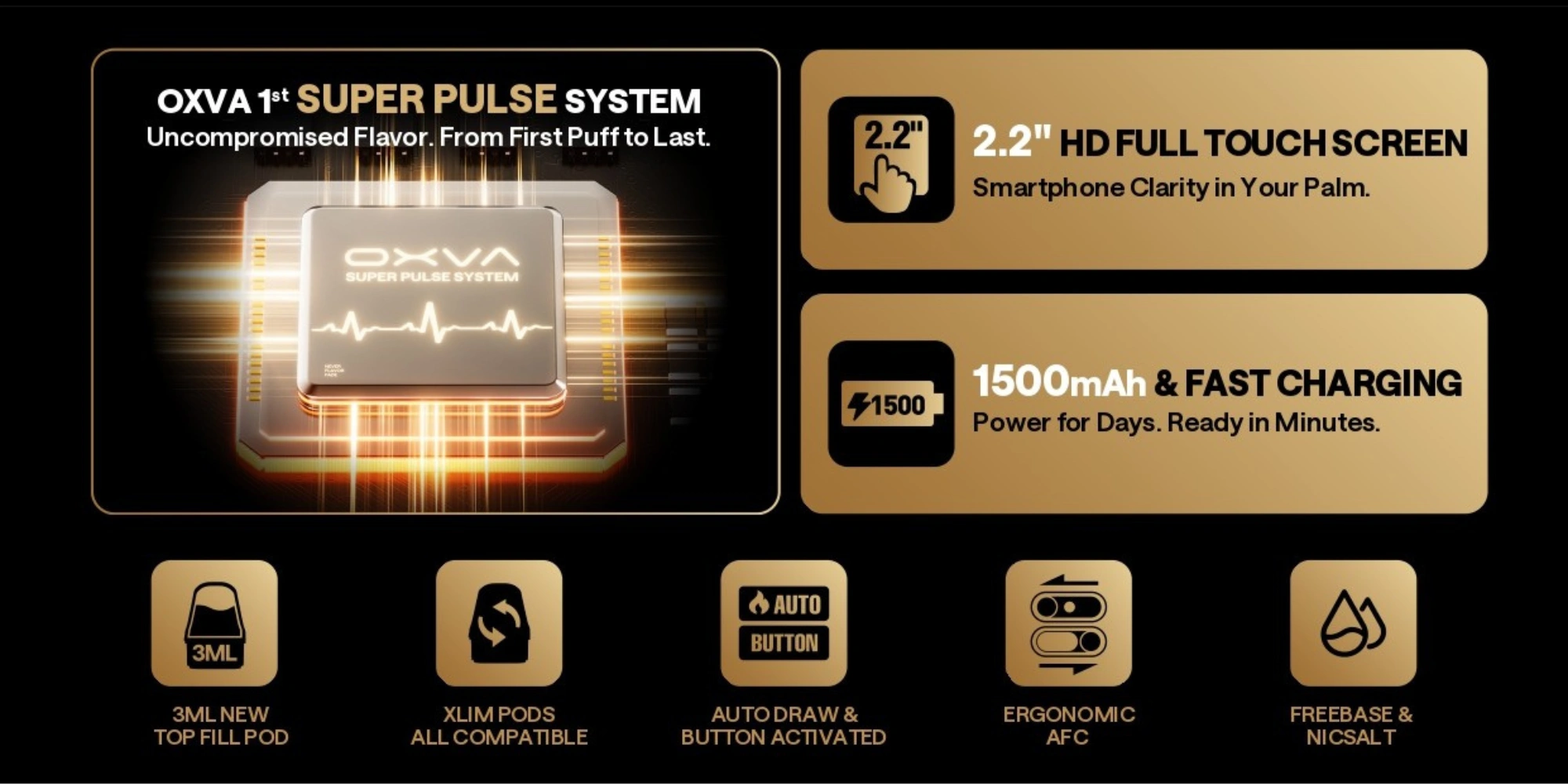 oxva xlim 3 pod kit - features